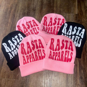 Chapeaux d'hiver en tricot acrylique personnalisés de haute qualité Logo Premium laine de cachemire Mea Culpa Jacquard Mohair Beanie Designer Collection - Product Image 4