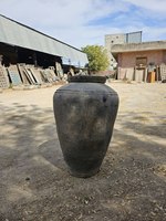 Pot Cotta Vintage India Terra Grain besar dekorasi rumah furnitur wadah kayu untuk dapur kamar tidur kamar manik-desain industri