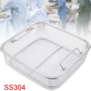 La mejor bandeja de malla Cesta de esterilización de malla de alambre de acero inoxidable para instrumentos quirúrgicos de bandeja de autoclave médica - Product Image 5