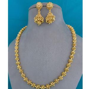 ชุดสร้อยคอพร้อมต่างหูสำหรับผู้หญิงชุดสร้อยคอพร้อมต่างหูสีทองและสีทองสุดอินเทรนด์คอลเลกชันเครื่องแต่งกายสำหรับงานแต่งงานของผู้หญิง - Product Image 1