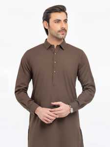 Salwar Kameez pakistanais pour hommes, style minimaliste décontracté, tenue traditionnelle musulmane pour le bureau et la vie quotidienne - Product Image 2
