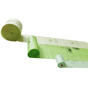 Wholesale Eco Green Biodegradable <b>PLA</b> Offset Printing Plastic Grocery Shopping Bags Custom Compostable Thank You Bags - Product Image 3