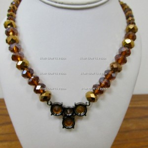 Handmade Women's <b>Statement</b> Necklace TopRanked Chunky Beaded Resin Big Beads and Leather Cord Fashion <b>Jewelry</b> for Christians - Product Image 2