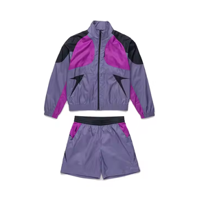 Design personnalisé Ensemble veste-vent et short d'hiver pour hommes, marque privée respirante de couleur unie pour l'extérieur - Product Image 1