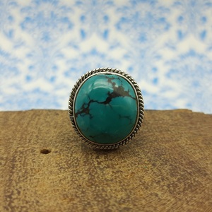 Authentic Firoza 925 Sterling Silver Women's <b>Ring</b> Beautifully <b>Crafted</b> Natural Turquoise Bezel Setting Bohemian Artisan Weddings - Product Image 5