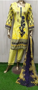 นวมคลุมหน้าปากีสถานพร้อมทํา 2024 พร้อมทํา นวมคลุมหน้าสุภาพสตรีพร้อมทําชุดสนามหญ้า / ผ้าฝ้ายปัก - Product Image 2