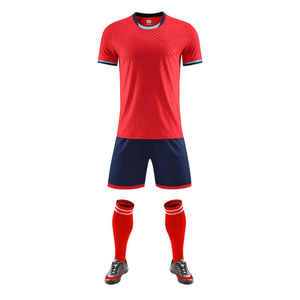 Venta al por mayor de uniformes de equipos de partido, uniformes de entrenamiento de fútbol para niños y adultos, trajes de fútbol de secado rápido de color sólido - Product Image 2