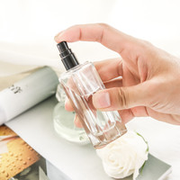 Bouteille de parfum violet vide mini vente bouteilles de parfum en gros 50ml 60ml 30ml bouteille en verre pour parfum 10ml