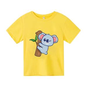 Design personnalisé T-shirt pour garçons T-shirt à manches courtes et col rond en coton de haute qualité pour garçons T-shirt pour enfants avec logo personnalisé - Product Image 1