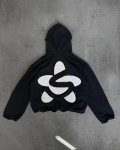 Sudadera con capucha con estampado de letras American Hip-hop Casual Sudadera de gran tamaño Hombres Estilo punk Cool Trendy Brand Streetwear - Product Image 6