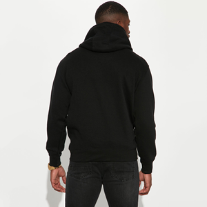 Sweat à capuche pour homme en molleton 100% coton, de haute qualité, imperméable, écologique, avec logo brodé personnalisé, taille plus, streetwear, avec poche - Product Image 3