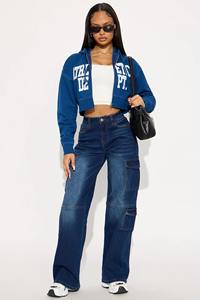 Nueva llegada Y2K estilo OEM Loose Crop zipper Hoodie para mujer Personalizable Draw-String crop elegante HOODIE para mujer - Product Image 5