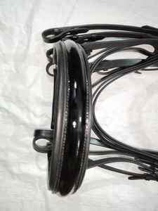 ADEEFA Premium Quality Leather Weymouth Horse <b>Bridle</b> Stainless Steel Hardware Plain Brow Band Leather Reins Custom Sizes Horse - Product Image 4