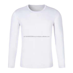 <b>Men's</b> O-Neck T <b>Shirts</b> Quick Dry Polyester Plain Dyed-Blank Crew Neck Long Sleeve Digital Printing Promotion - Product Image 4