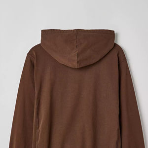 Sweat à capuche en molleton d'hiver en polyester 100% coton pour hommes, pull thermique personnalisé avec épaules tombantes, sérigraphie en soie - Product Image 6