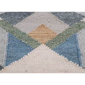 Alhambra พรมขนสัตว์ถักแบบแบนสีเทา & สีดำลวดลายเรขาคณิต & นามธรรมสำหรับห้องโถงในบ้านและพื้น Rug-ADWL-13145ปอกระเจาสี่เหลี่ยมผืนผ้า - Product Image 3