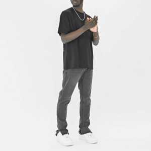 Vente en gros personnalisable style vintage baggy pantalon en jean pour hommes ample jambe large droite streetwear imprimé Hip Hop prix bon marché - Product Image 4