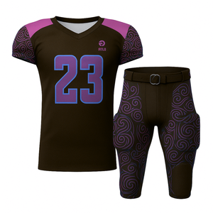 Conjunto de uniforme de fútbol americano personalizado Hombres Tackle Jersey y pantalones Transpirable acolchado Teamwear OEM Supply - Product Image 5