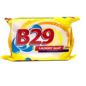 Indonesia Private Label OEM Laundry Bar Soap B29 multipurpose detergent wholesale manufacturer washing Long Bar