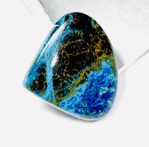 Haute qualité Shattuckite pierre précieuse en vrac lisse poli à la main dos plat prix de gros opale naturelle matériel bijoux accessoires - Product Image 2