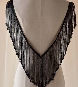 Handwork Beaded <b>Tassel</b> <b>Fringe</b> Trim Heavily Drips Beads <b>Fringe</b> for Carnival - Product Image 3