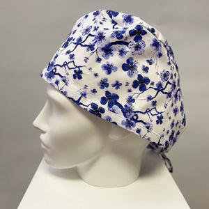 Gorro de fregado unisex Mezcla de algodón a granel Impresión personalizada Ajuste ajustable Directo de fábrica OEM Suministro Médico Quirúrgico Gorros de fregado lavables - Product Image 6
