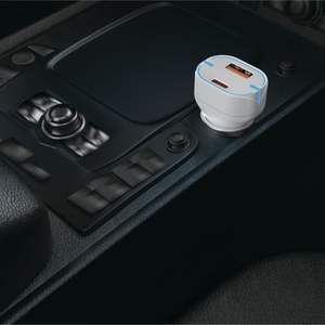 Cargador de Coche C25 PD38W con Puertos USB C y USB A, Carga Rápida Universal para Teléfonos Móviles y Dispositivos, Entrada de 12V 24V - Product Image 5