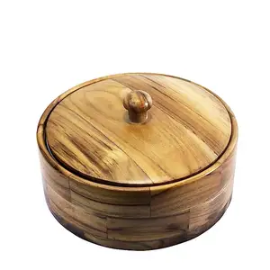 Premium Quality Acacia Wooden Salad Bowl for Home and Wedding Use from Indian Supplier of Wooden Bowl By FALAK WORLD EXPORT
