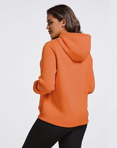 2025 femmes automne vêtements logo personnalisé femmes pull à capuche blanc couleur unie à capuche sweats décontractés - Product Image 2