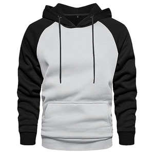 Proveedor de Sudaderas con Capucha de Manga Raglán, Personalizadas con Logotipo, de Felpa Gruesa, 100% Algodón, Estilo Holgado y Combinado para Hombre - Product Image 1