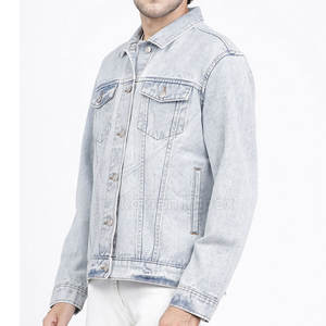 Veste en jean respirante sur mesure pour hommes, manches longues, meilleures ventes de veste en jean pour hommes personnalisée - Product Image 6