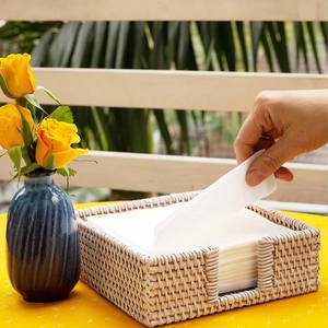 Servilletero de Ratán, Perfecto para Restaurantes, Cafeterías, Hoteles, Decoración de Mesa y Organizador Elegante Hecho a Mano de la India - Product Image 3
