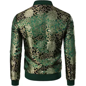 Blouson d'aviateur pour hommes vente en gros de haute qualité logo brodé personnalisé enduit 100% coton séchage rapide respirant écologique décontracté - Product Image 3