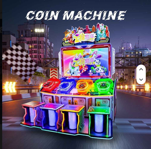 Nuovissima Macchina da Gioco Arcade Youpinhui FXSC-15 per Corse Automobilistiche, per Bambini >3 Anni, 4 Giocatori, Personalizzabile in Inglese, in Metallo - Product Image 1