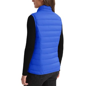 Chaleco de abrigo sin mangas personalizado para mujer, chaqueta acolchada, chalecos cortos para mujer y chaleco con cordón ajustable en la parte inferior para niñas - Product Image 4