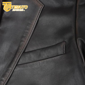 Chaqueta de Cuero de Invierno para Hombre, Hecha a Medida al por Mayor, de Alta Calidad, con Cuello Alto, Impermeable, Transpirable, Estilo Formal - Product Image 5