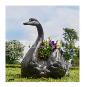 Venta caliente maceta de flores de cisne de bronce antiguo Ideal para el hogar jardín balcón decoración interior y exterior - Product Image 1