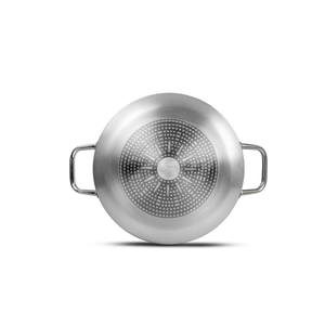 กระทะอลูมิเนียมทรงลึกขนาด 36 ซม. ยี่ห้อ Pura Induction พร้อมหูจับสแตนเลสสองข้าง สำหรับร้านอาหาร ผลิตในอิตาลี - Product Image 3