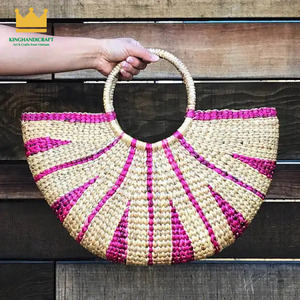 Sacs faits à la main sac de paille réutilisable sac à provisions pour femmes nouvelle tendance produits chauds jonc de mer sacs à main en jacinthe d'eau - Product Image 5