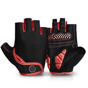 Guantes de Cuero de Medio Dedo para Hombre, Guantes sin Dedos para Ciclismo y Motociclismo con Accesorios para Motocicleta - Product Image 6