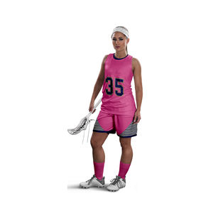 Uniformes de Lacrosse de alta calidad fresco transpirable Reversible Lacrosse Jersey al por mayor diseño sublimado personalizado - Product Image 5