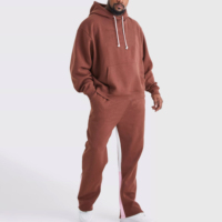 Chándales para hombre, traje deportivo de algodón, chándal, pantalones de algodón 100%, Jersey largo de alta calidad para hombre, conjunto de Sudadera con capucha