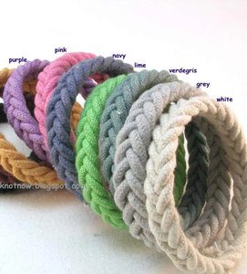 Bracelet tendance en coton noué, bracelet marin en corde, 200 modèles très demandés, bracelet personnalisable - Product Image 2