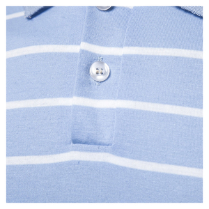 Polo à manches courtes pour hommes, poitrine, trois rayures, couleur assortie, mode, streetwear, golf, polo neuf en coton, grande taille pour hommes - Product Image 2