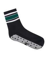 Chaussettes de sport à logo personnalisé en gros, chaussettes à rayures, longueur mi-mollet, coton doux pour le Pilates, le yoga, la barre, le réformateur, l'entraînement, usine au Vietnam