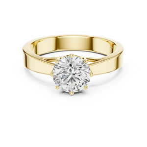 Anillo de diamante cultivado en laboratorio de 0,25 CT al por mayor | Plata de Ley 925 | Diseño seguro de 8 puntas | Joyería personalizable - Product Image 2