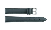 Bracelet de montre intelligente unisexe 669 gris foncé en cuir véritable de luxe, réglable, étanche, respirant, avec boucle en acier inoxydable, souple et durable