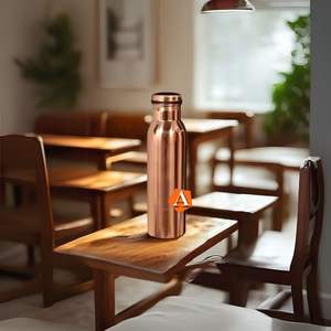 Botellas de agua de cobre puro de 900 Ml hechas a medida Nuevo aspecto a prueba de fugas con botella de agua de Metal razonable - Product Image 2