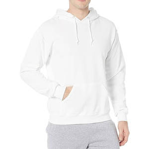 Sweat-shirt à capuche avec logo personnalisé Pull à la mode de haute qualité en molleton de coton Rouge Couleur solide Vente en gros - Product Image 3