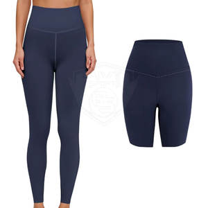 Leggings de Yoga de Cintura Elástica, Color Sólido, Ligeros, con Diseño de Logotipo Personalizado, Nuevo Estilo, Precio Económico, Gran Venta - Product Image 4
